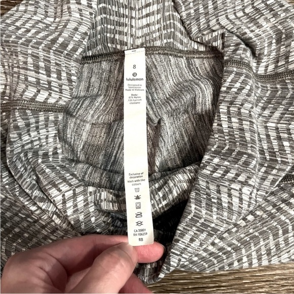 Lululemon Wunder Under High-Rise Tight 25" Arrow Jacquard Dark Olive Grey Sage 8 - Picture 9 of 9